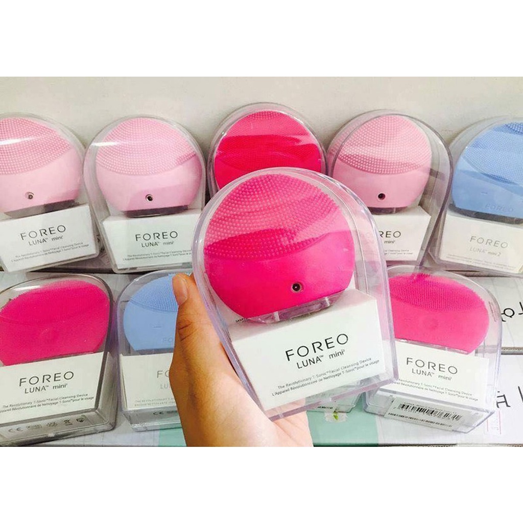 Máy massage rửa mặt cầm tay mini FOREVER đa năng công nghệ siêu âm sạch bụi bẩn bã nhờn kiểu dáng sang trọng Angola