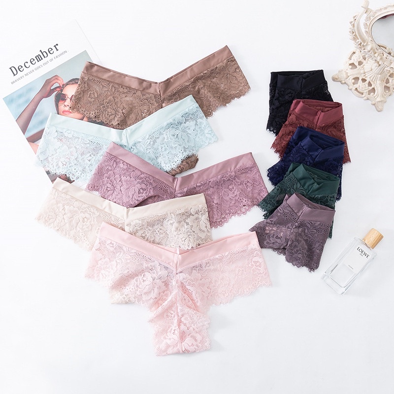 Quần Lót Nữ Lọt Khe Ren Sexy Cạp Chéo Gợi Cảm Ôm Dáng Tạo Đường Cong Quyến Rũ  mã 8047