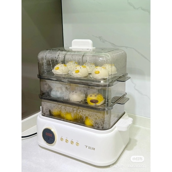 Nồi Hấp Đa Năng TER Cao Cấp Dung Tích 5L Bảo Hành 12 Tháng - Cáo Đeo Nơ