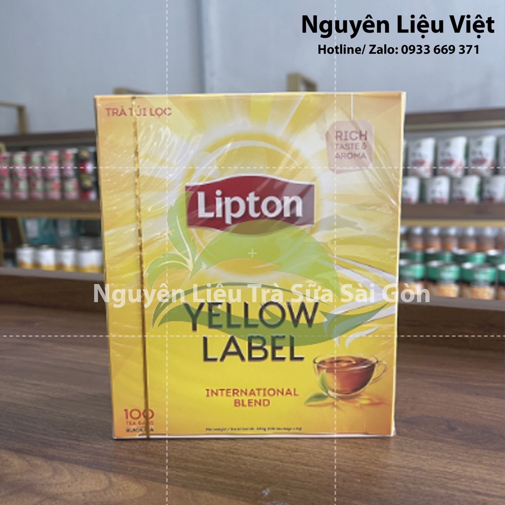 Trà Lipton Nhãn Vàng 100 Gói