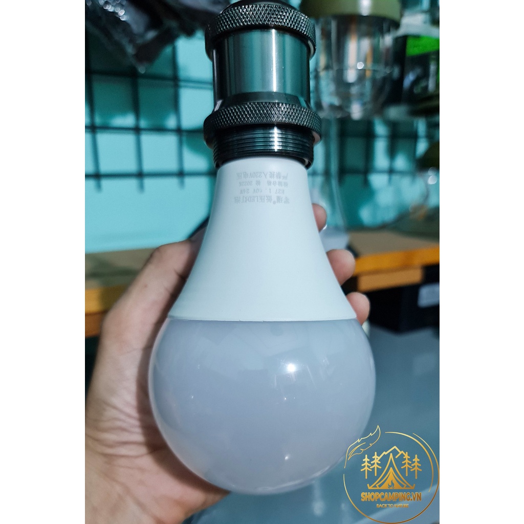 Bóng đèn led 12v 24v ánh sáng vàng vỏ nhựa, bóng led vàng dã ngoại cắm trại - Camping VietNam