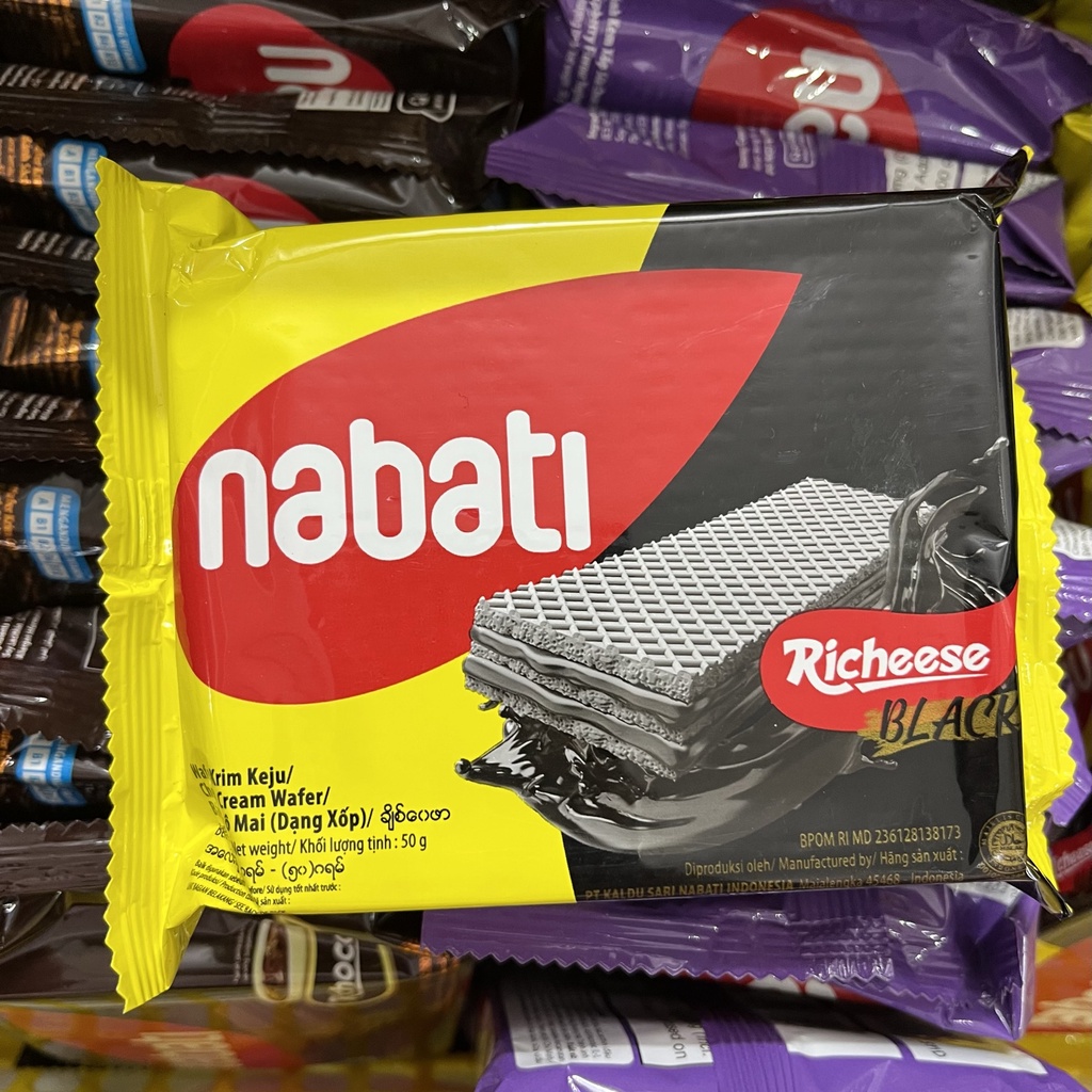 Bánh kem xốp Richoco/Richeese Nabati gói 50g