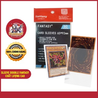 [Phụ Kiện Yugioh] Bọc Bài - Sleeve Double Fantasy Trong Suốt Chính Hãng 65x92mm Cao Cấp Siêu Bền Theo Tiêu Chuẩn