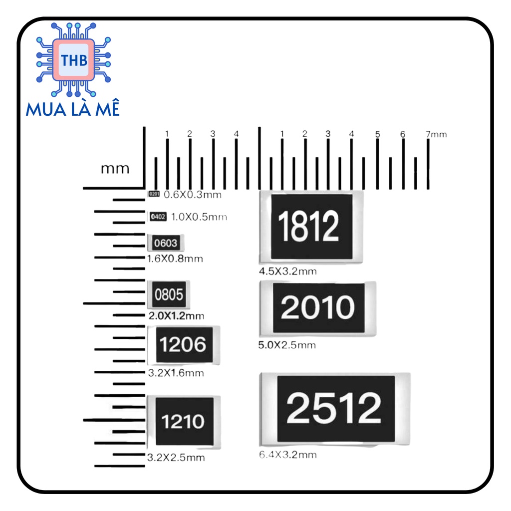 Điện trở dán 0805-15R 1% 2.0x1.2mm