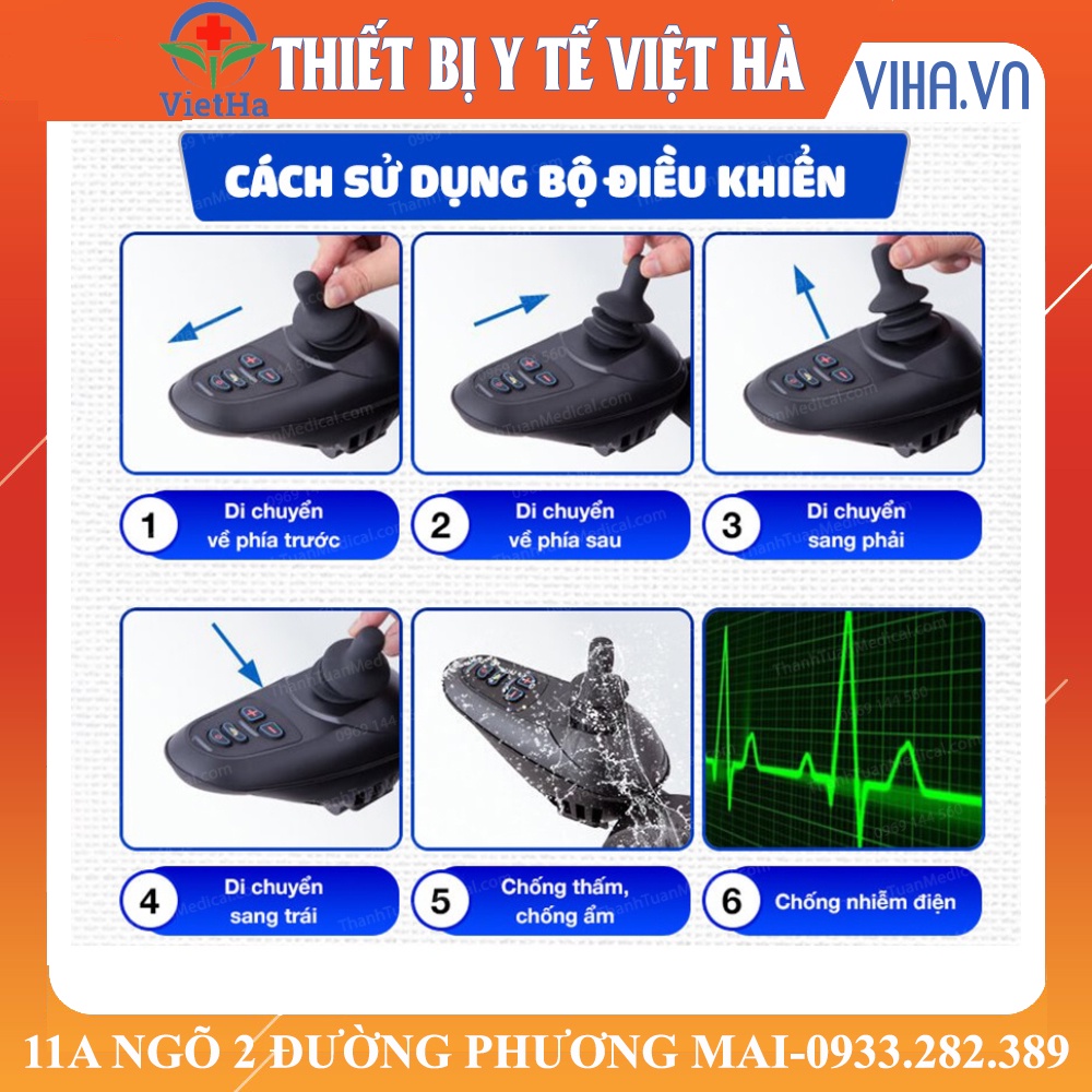 Xe Lăn Điều Khiển Điện Cao Cấp LUCASS JAZZ S50 HÀNG CHÍNH HÃNG