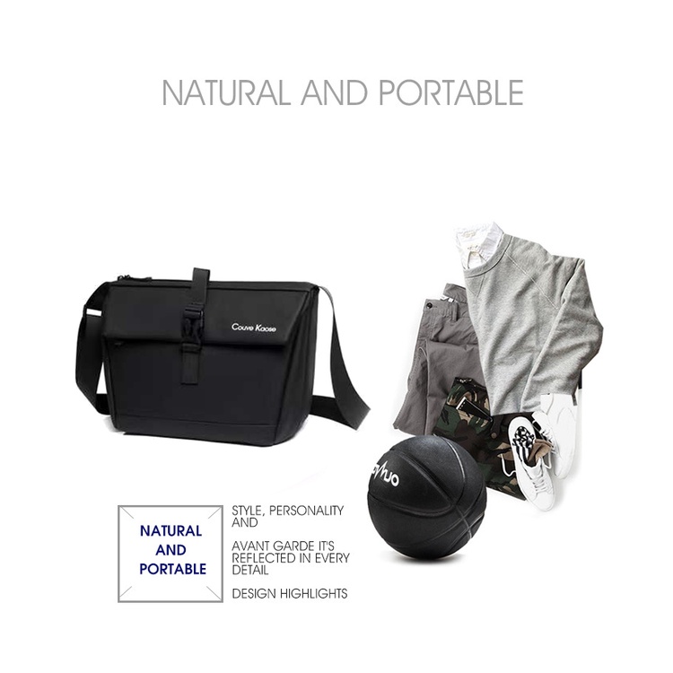 Túi đeo chéo nam nữ thời trang form ngang đựng ipad vải dù chống nước nhiều ngăn đẹp giá rẻ 377