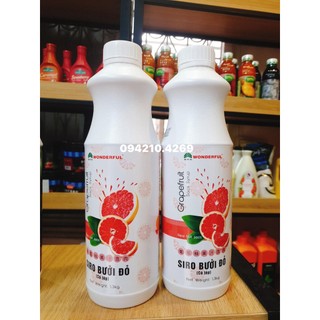 Siro puree bưởi đỏ wonderful chai 1,3kg - tổng kho nguyên liệu