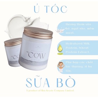 [ MUA 1 TẶNG 2 gelmicoco ] COW HAIRMASK - Kem ủ tóc Sữa bò BauKrysie 🎁thiệp + srunchies