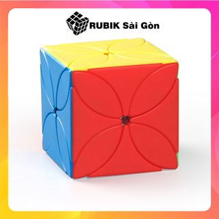 Rubik biến thể moyu meilong four leaf clover cube rubic cỏ 4 lá stickerless đồ chơi trí tuệ cho bé thông minh