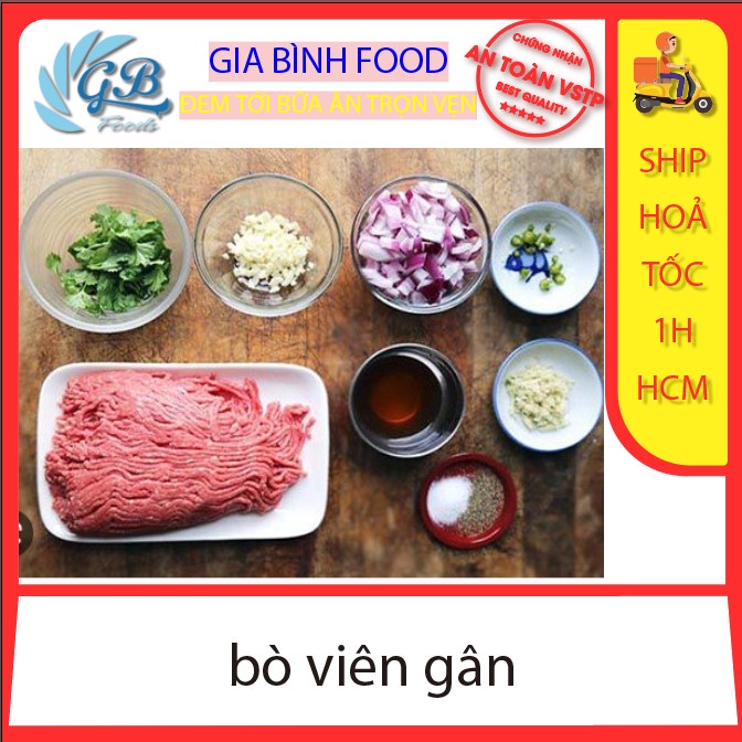 Bò viên gân 500gr _ Ship hỏa tốc HCM 1h