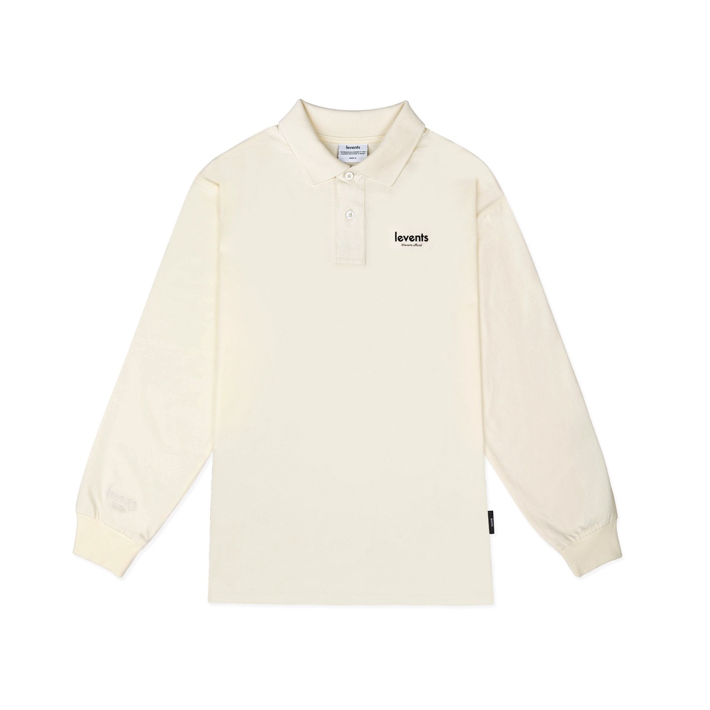 Áo Polo Longsleeve Levents Pepper Salt/ Cream