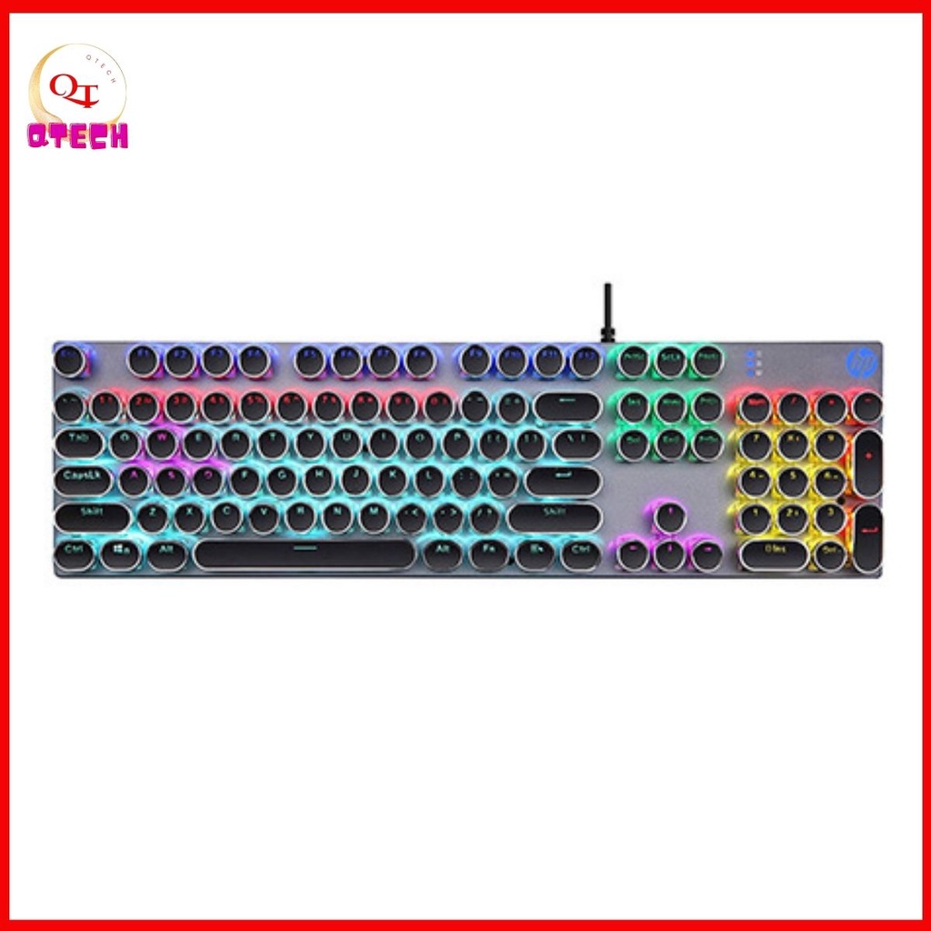 Bàn phím cơ có dây đèn led chính hãng HP GK400Y keyboard gaming máy tính cao cấp