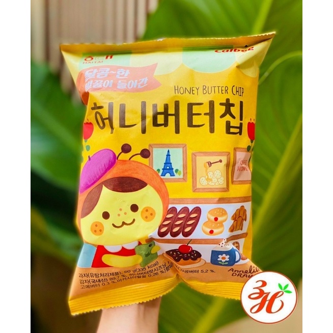 Snack khoai tây mật ong date T2/24 Hàn Quốc
