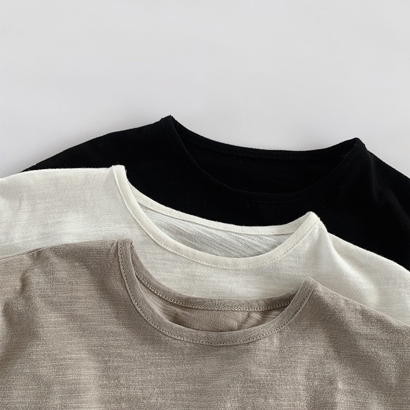 Áo thun cộc tay chất cotton xược cho bé phong cách hàn quốc