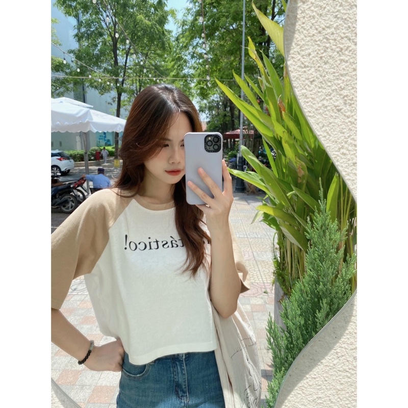 Áo Thun Crop - fantástico - Raglan