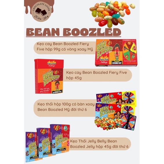 [Bill Mỹ 🇺🇸] [Đời thứ 6 mới nhất] Kẹo Thối thúi Jelly Belly Bean Boozled Jelly hộp 45g