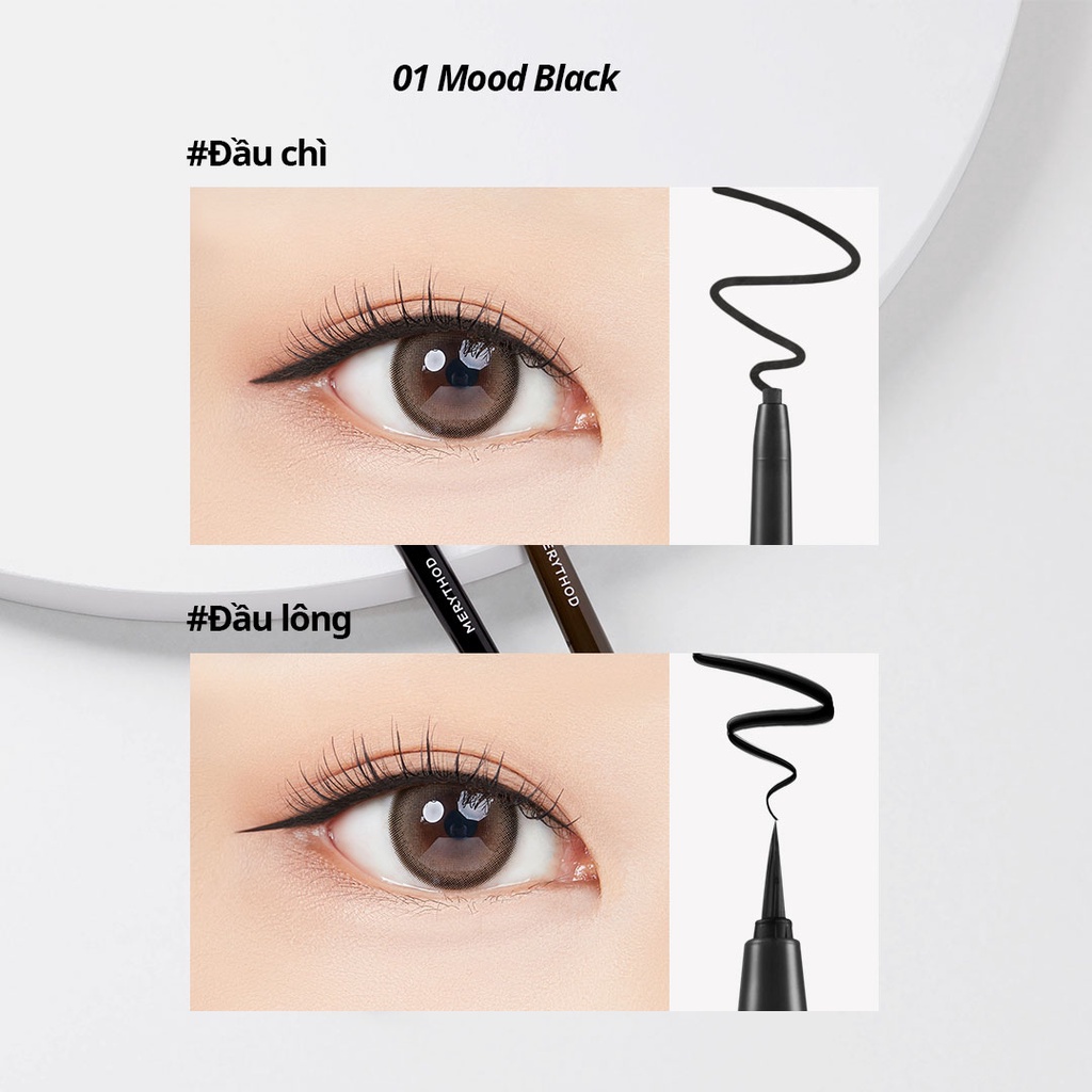 Bút kẻ mắt hai đầu chống thấm nước siêu lì rõ nét Reel Tattoo Dual Liner