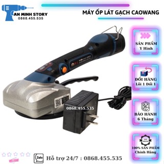 Máy Rung Ốp Lát Gạch Caowang Cao Cấp, 2 Chức Năng Rung Và Hít Gạch Chính Hãng