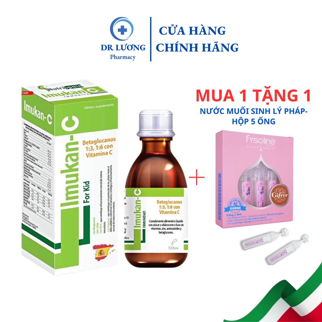 IMUKAN-C FOR KID Siro Tăng Đề Kháng, Giúp Trẻ Ăn Ngon 125ml