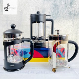 Bình pha cà phê Pháp French Press , pha trà Lock&Lock LLG018 , LLG019 , LLG020 dung tích 800ml / 1L