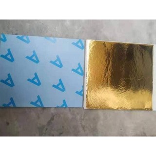 Set 10 lá dát vàng lá dát bạc trang trí slime và resin