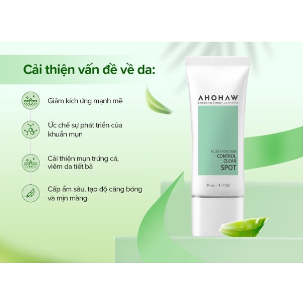 Tinh Chất Chấm Mụn AHOHAW Control Clear Spot 30ml