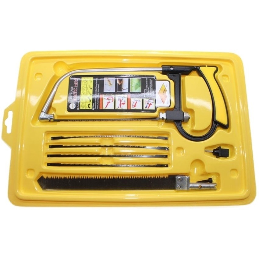 Bộ Cưa Tay Đa Năng Cầm Tay Gia Đình - Trọn Bộ 6 Lưỡi Cưa + Tay Cưa - Thủ Công Mỹ Nghệ, Cưa Gỗ ,Sắt, Lọng, Chỉ