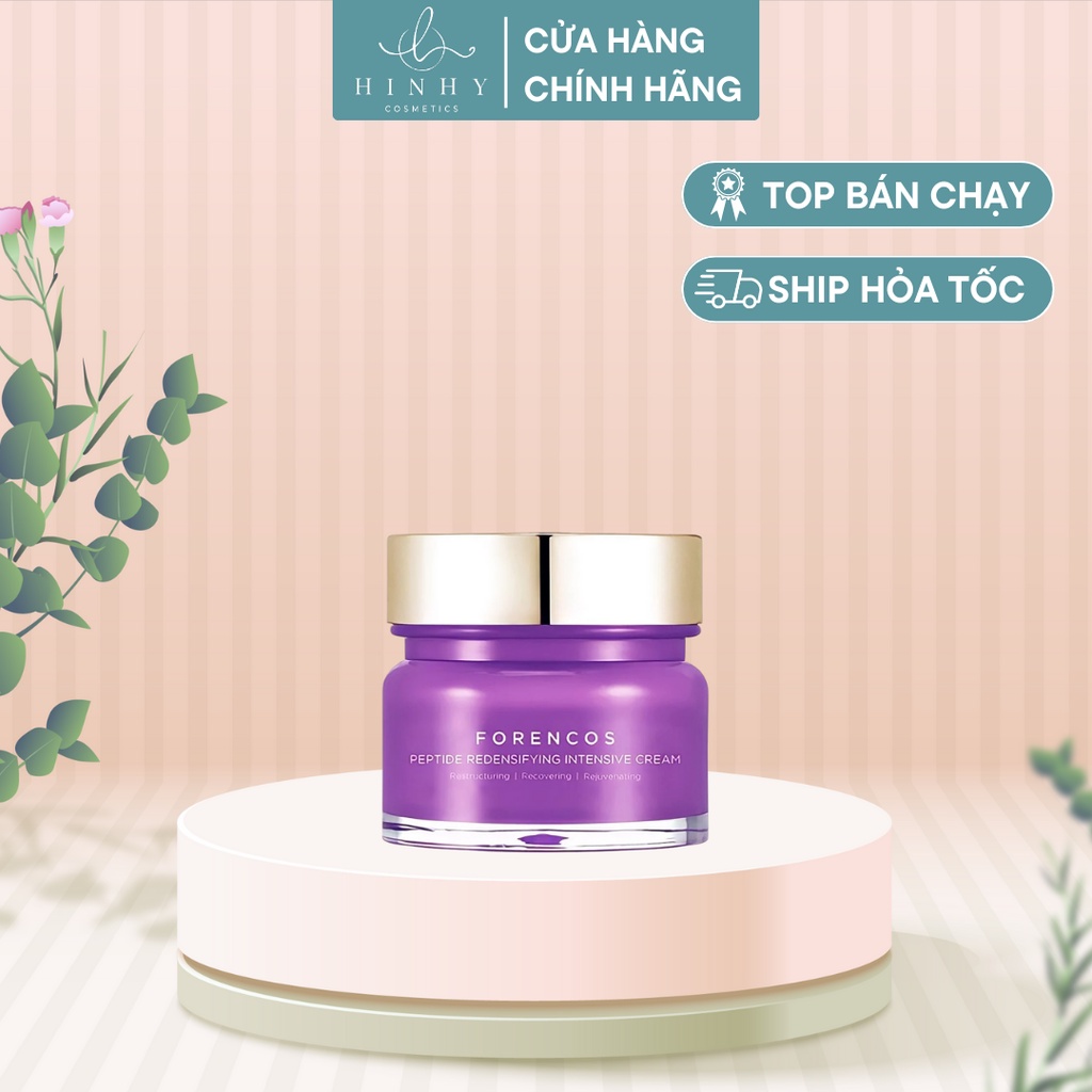 Kem dưỡng da ban đêm Forencos Peptide Cream #Tím 50ml