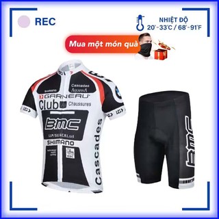【TRONG KHO】 Áo ngắn tay đi xe đạp Bộ quần áo thoáng khí Đi xe đạp Đi xe đạp Quần áo xe đạp Áo khoác xe máy Quần áo thể thao