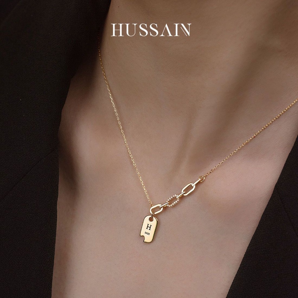 ▤Letter H Dây Chuyền Độc Đáo Sang Trọng Niche Cao Cấp Hợp Thời Trang Cá Tính Không Phai Phù Hợp Với Áo Sweatshirt Cao Cấp @ Hot