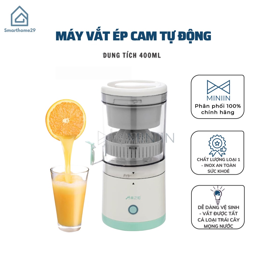 Máy Vắt Cam Đa Năng, Máy Ép Cam Tự Động, Máy Ép Hoa Quả Không Dây Sử Dụng Sạc USB Tiện Lợi - Hàng Loại 1 - Chính Hãng MI