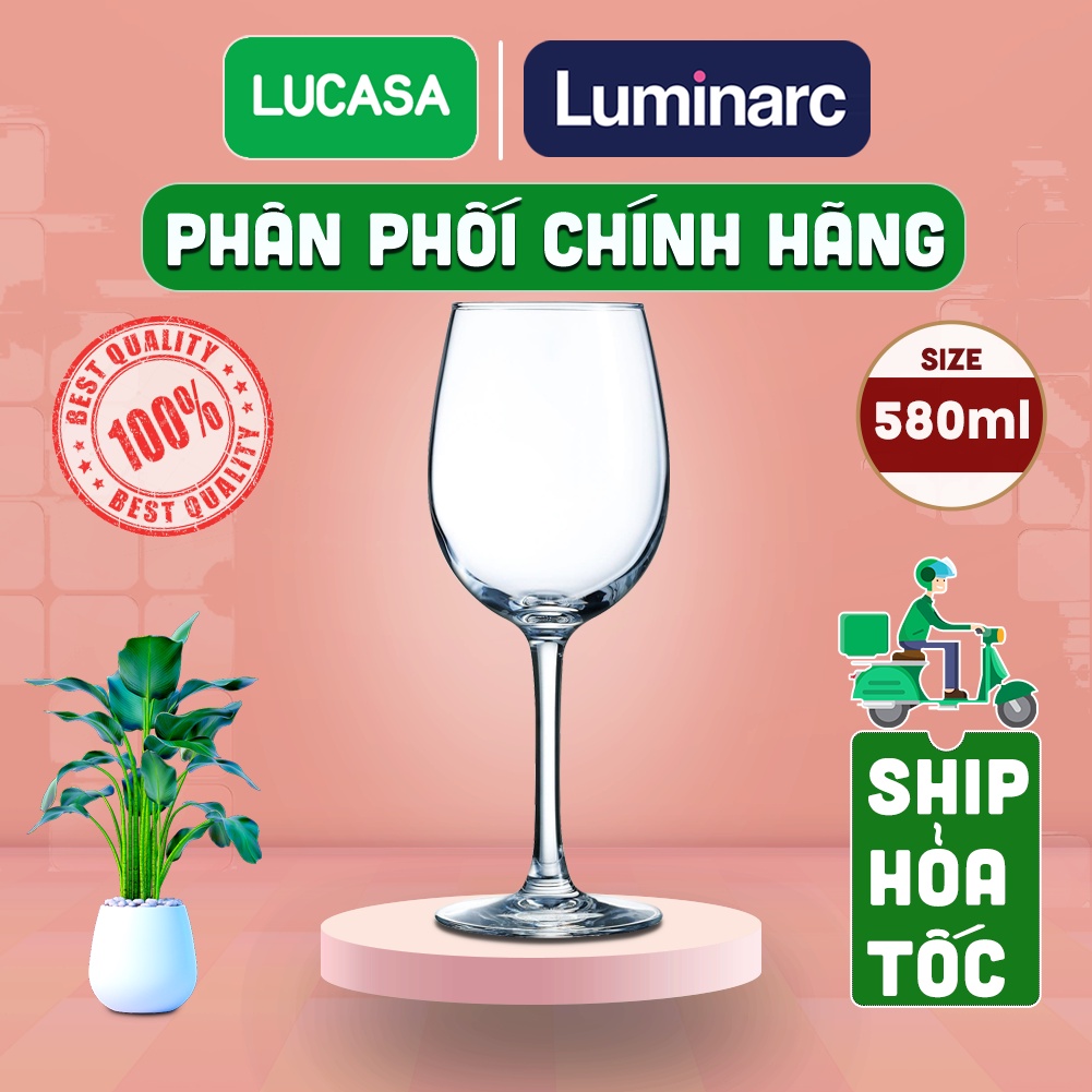 Ly Rượu Vang Thủy Tinh Luminarc World Wine 580ml - L5981 | Phân Phối Chính Hãng