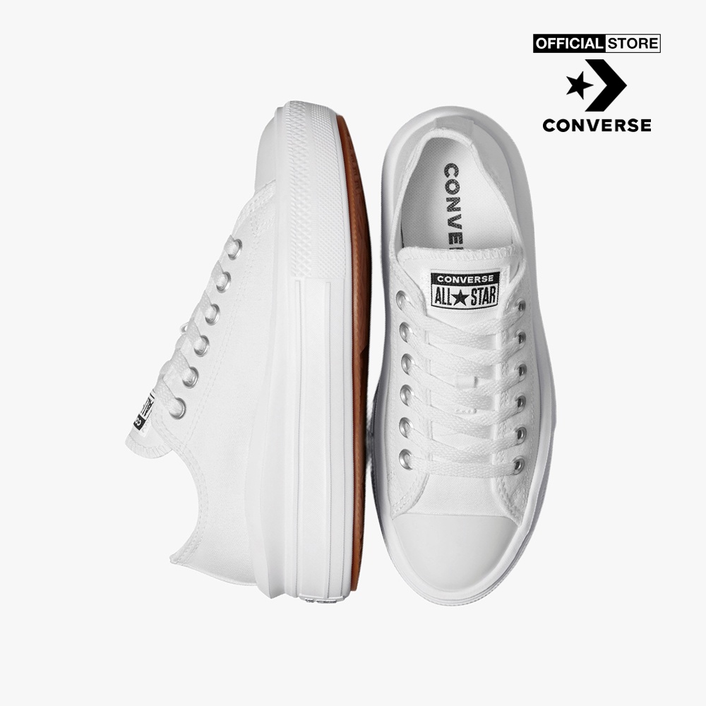 CONVERSE - Giày sneakers cổ thấp nữ Chuck Taylor All Star Move 570257C-00W0_WHITE