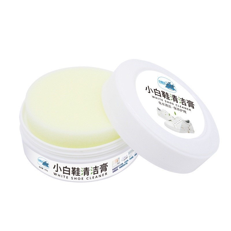 Sáp vệ sinh giày cực trắng 260g kèm mút. White shoe cleaner