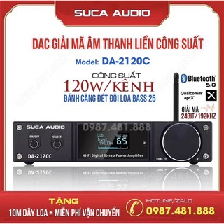 Amply kèm dac giải mã âm thanh suca audio da 2120c - công suất 2x120w - hàng chính hãng