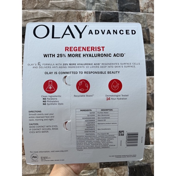 Set 2 hộp Kem dưỡng da chống lão hóa OLAY Regenerist Micro - Sculpting Cream  ban đêm