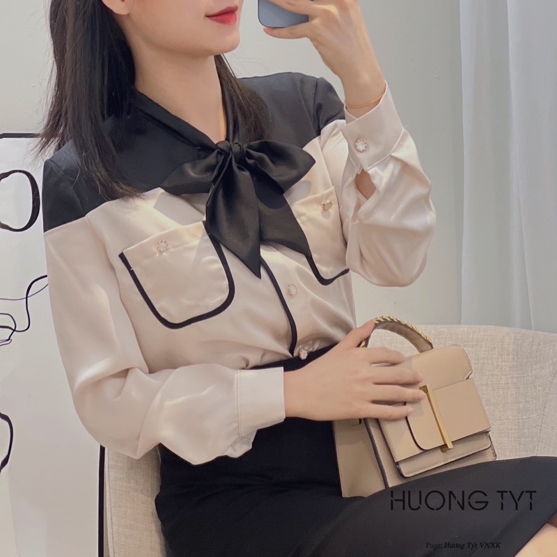 Áo somi lụa thiết kế Yuri DESIGN BY HUONGTYT