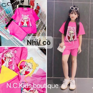 Bộ COTTON CÔ GÁI TẾT TÓC điệu đà (8-16kg)