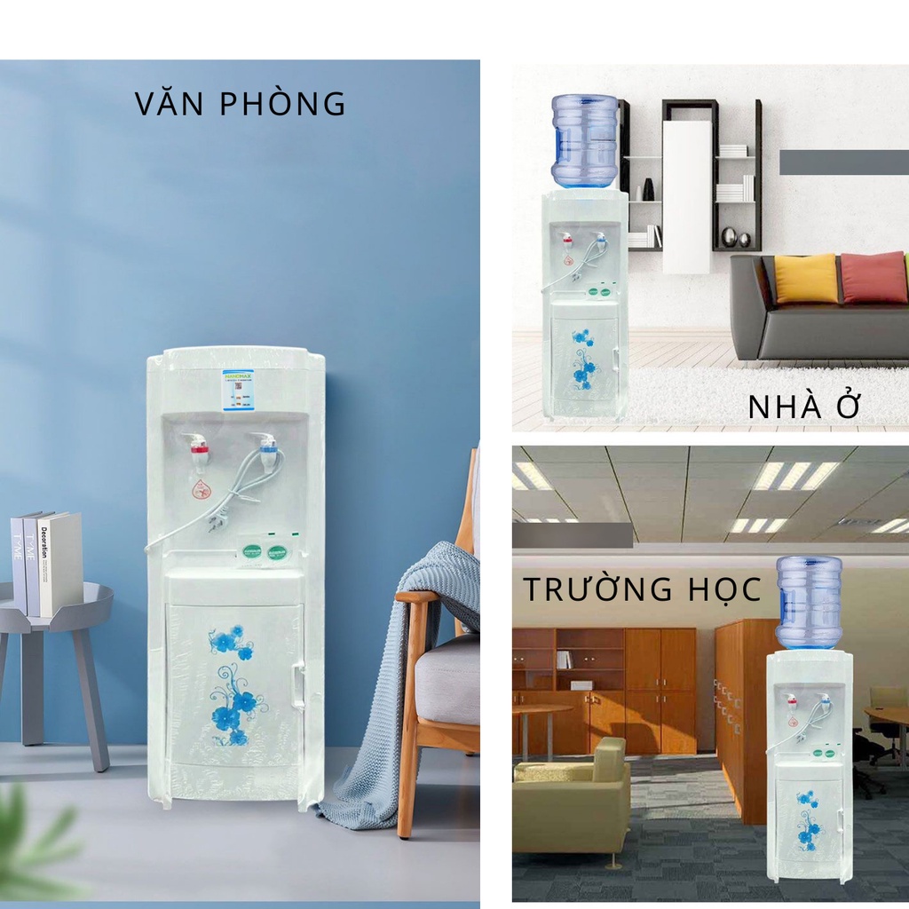 Cây Nước Nóng Lạnh Nanomax KF800, Công Nghệ Nhiệt Độ Kép 2 Vòi Nóng Lạnh, Tủ Đựng Đồ, Tự Động Ngắt Điện An Toàn Sử Dụng