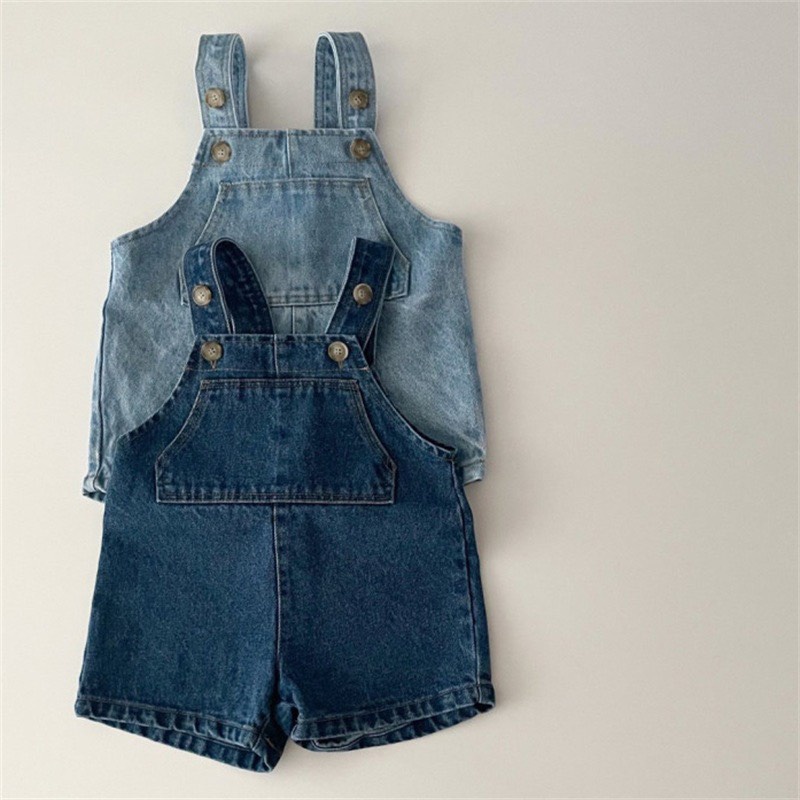 Yếm jeans cho bé , yếm bò đùi cho bé trai và bé gái hàng qccc , size 6-17kg