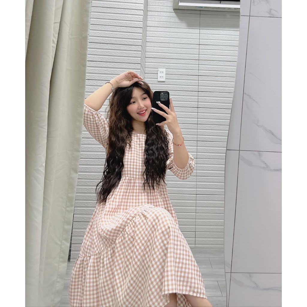 KT137 - ĐẦM CARO BABYDOLL