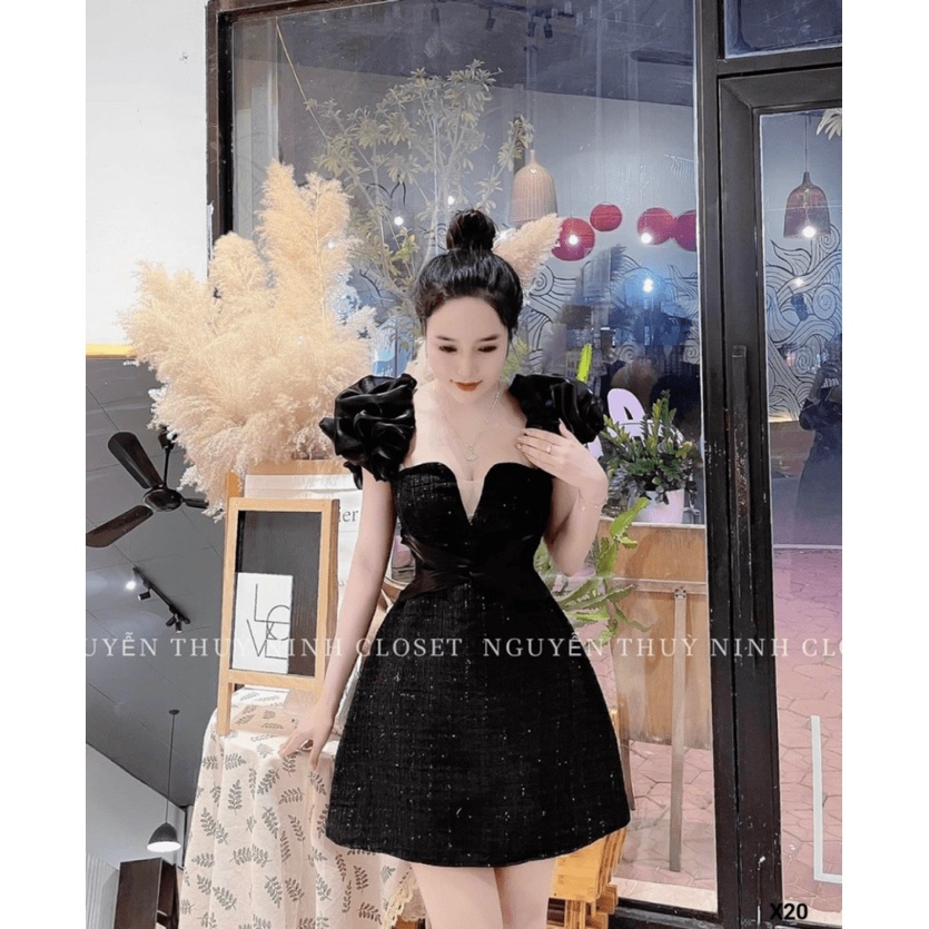 MUA ĐI CHỜ CHI - ĐẦM DẠ PHỐI VOAN KIẾNG CÔNG CHÚA NHẸ NHÀNG SIÊU ĐÁNG YÊU LÀM BAO ANH SAY ĐẮM - UP