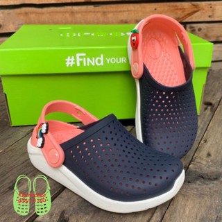 Dép Sục cross Literide Clog trẻ em chính hãng tặng 10Jibitz nh