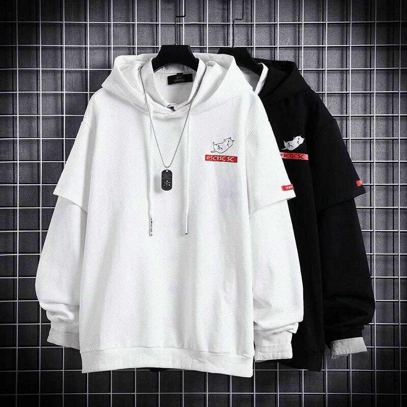 ÁO KHOÁC HOODIE MÈO SC CỰC CHẤT SWEATER UNISEX NAM NỮ KHÔNG XÙ LÔNG TRẺ TRUNG NĂNG ĐỘNG BLACKWHITE1