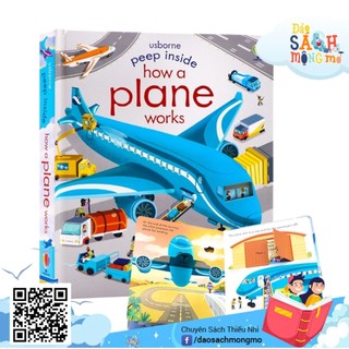 Đồ chơi tìm hiểu về máy bay usborne peep inside how a plane works