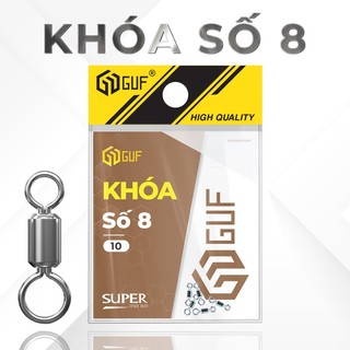 Phụ kiện câu cá - vỉ khóa số 8 guf