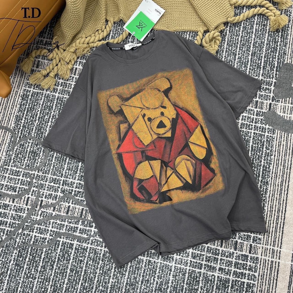 Áo phông Gấu BOO in 2 mặt siêu hít MITUU STORE