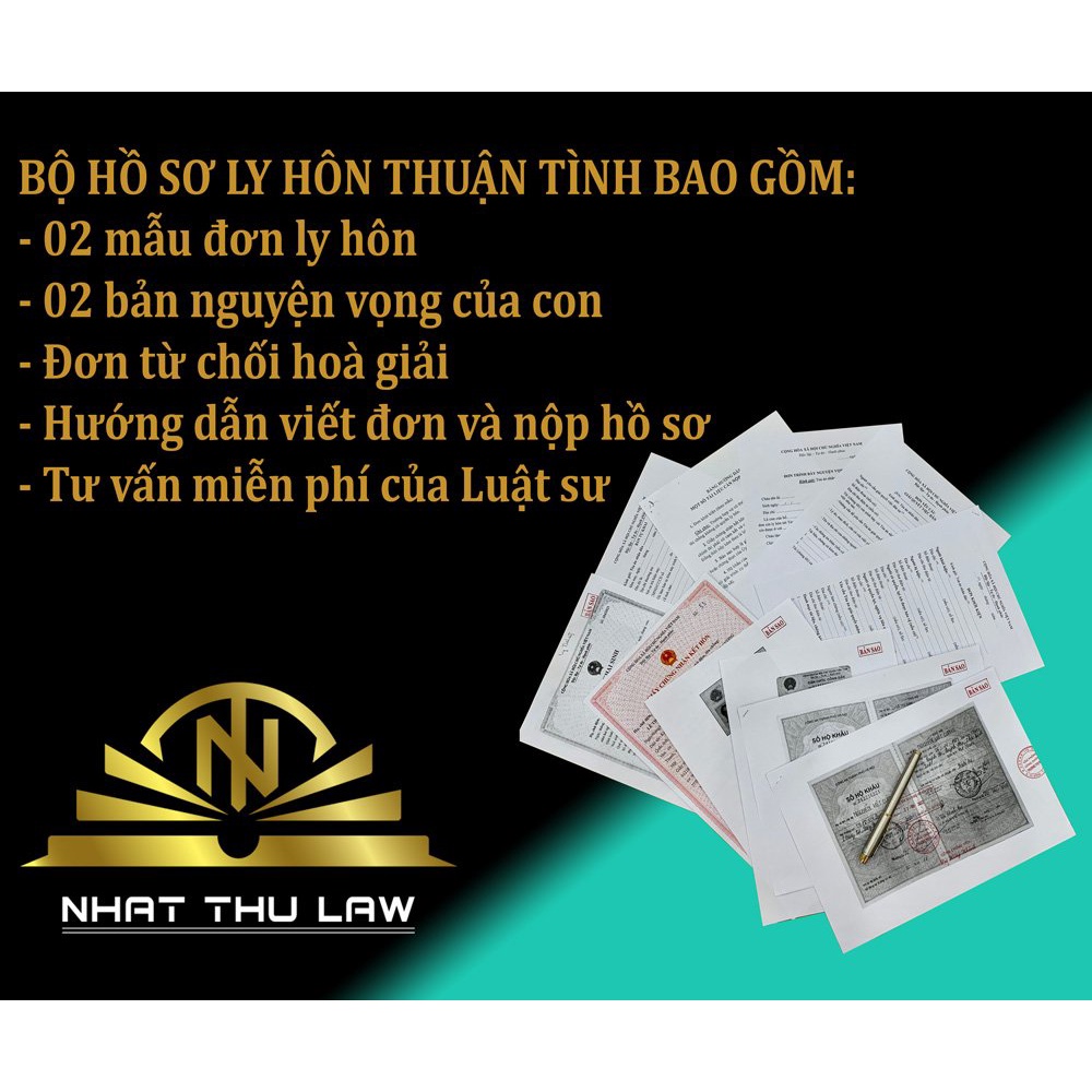 Bộ hồ sơ ly hôn thuận tình của Toà án quận 4 + Hướng dẫn chi tiết của Luật sư hôn nhân và gia đình