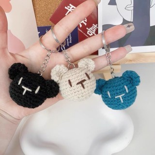 |handmade - ảnh thật | móc khóa đầu gấu len móc dễ thương- handmade by mocc