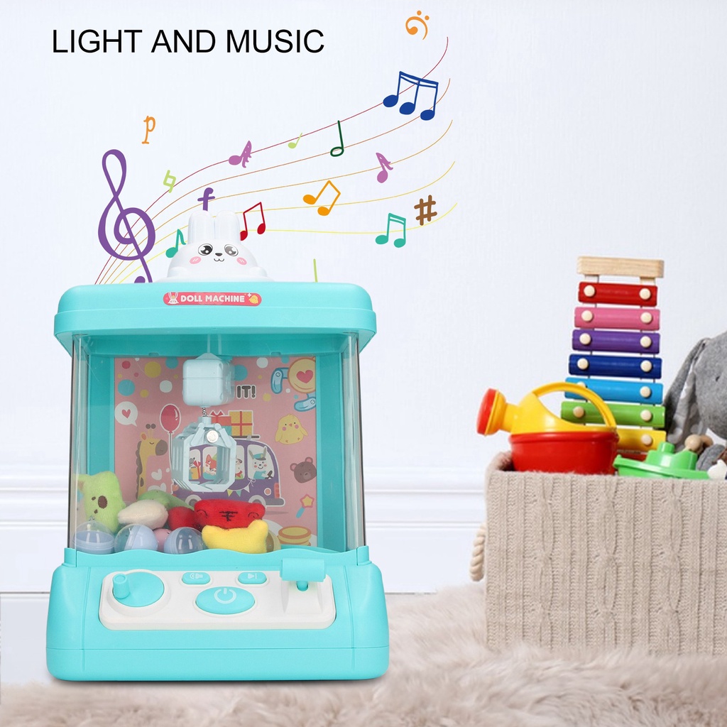 Đồ Chơi Máy Gắp Thú Bông Mini Size Nhỏ - có Nhạc nhẹ dễ thương Đồ Chơi cho bé - LUCKYBABY